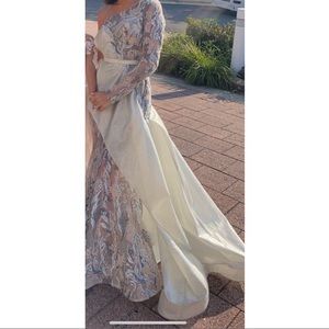 Custom one shoulder dress